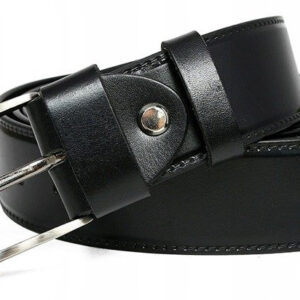 Klasyczny pasek męski z gładkiej skóry naturalnej wysokiej jakości - Rovicky