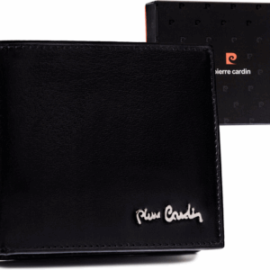 Klasyczny, elegancki portfel męski ze skóry naturalnej — Pierre Cardin