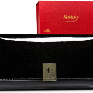 Klasyczny portfel damski z dużą sekcją na karty — Rovicky