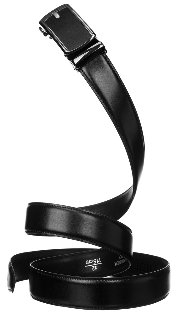 Męski pasek biznesowy z elegancką klamrą automatyczną - Peterson - obrazek 8