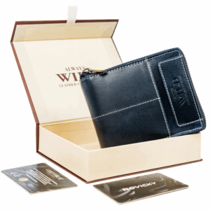 Duży, skórzany portfel męski na suwak - Always Wild