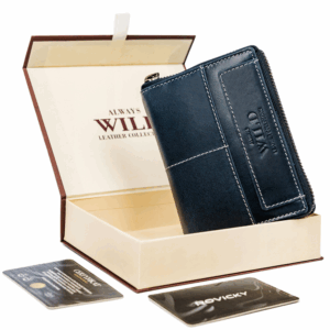 Duży, skórzany portfel w orientacji pionowej z systemem RFID - Always Wild