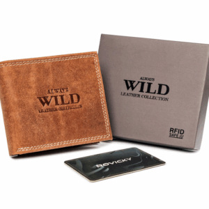 Skórzany portfel męski bez zapięcia - Always Wild