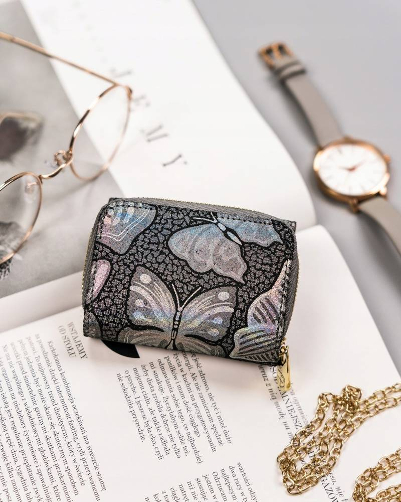 Mały, skórzany portfel damski z systemem RFID - Peterson - obrazek 8