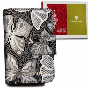 Skórzany portfel damski z systemem RFID - Peterson