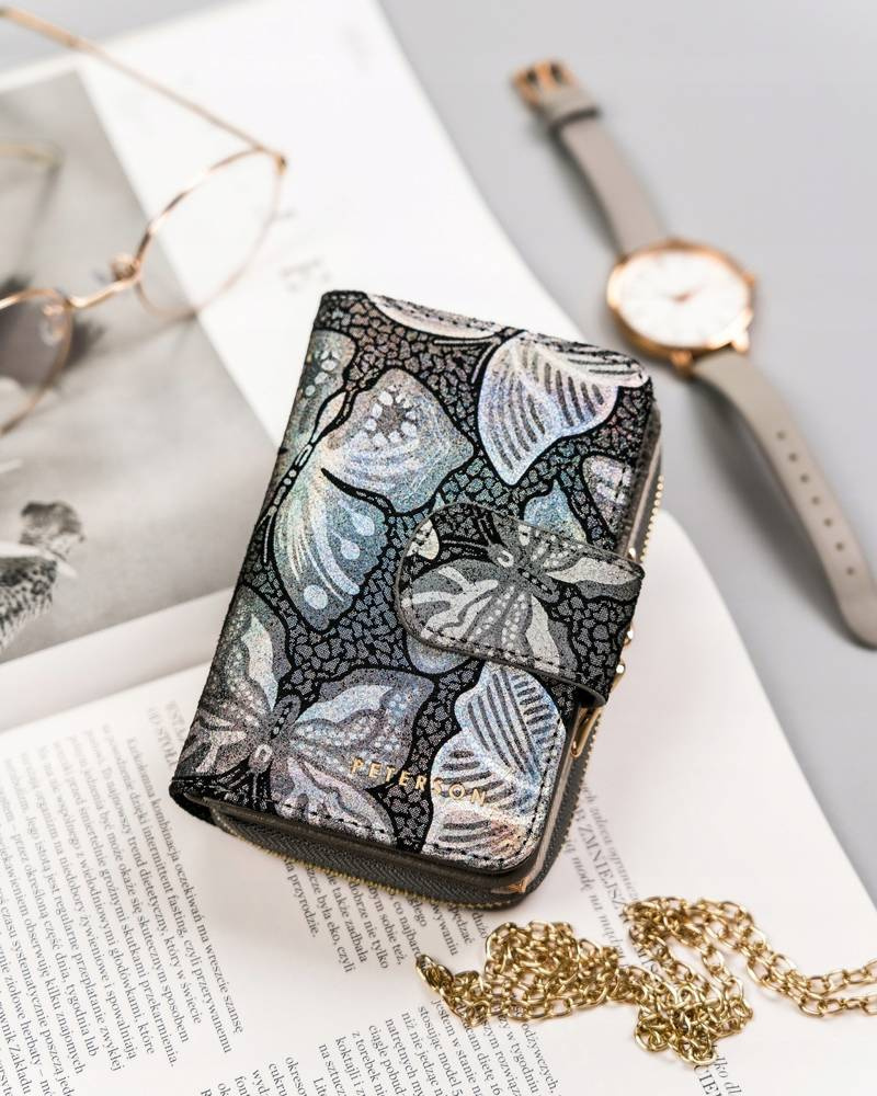 Skórzany portfel damski z systemem RFID - Peterson - obrazek 11