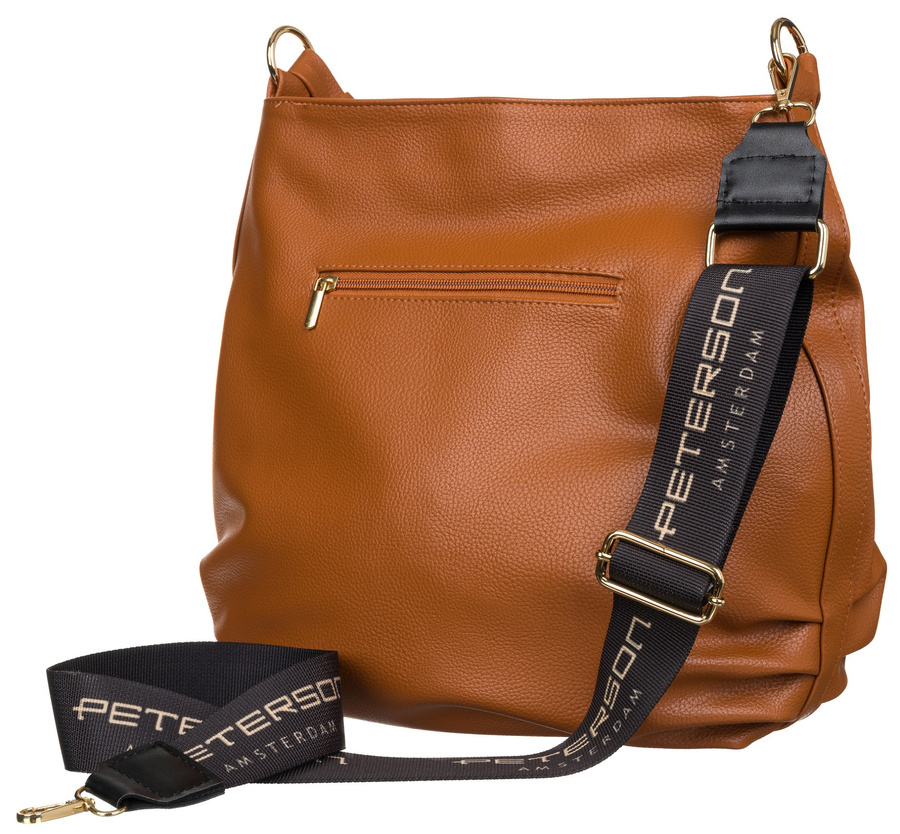 Duży shopper damski z szerokim paskiem - Peterson - obrazek 4