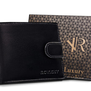 Elegancki portfel męski z systemem antyskimmingowym RFID Protect - Rovicky