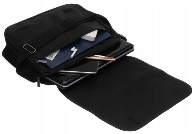 Młodzieżowa torba z poliestru z szerokim, regulowanym paskiem - Loren - obrazek 5