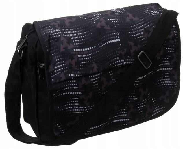 Młodzieżowa torba z poliestru z szerokim, regulowanym paskiem - Loren - obrazek 7