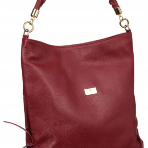 Shopperka w typie worka ze skóry naturalnej - Peterson