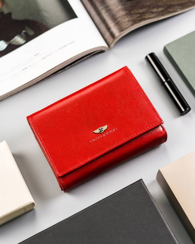 Elegancki portfel damski ze skóry naturalnej - Peterson - obrazek 2