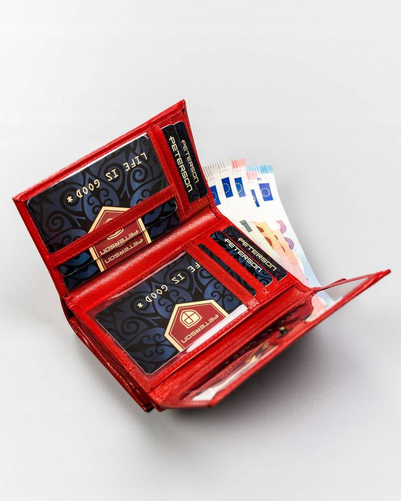 Elegancki portfel damski ze skóry naturalnej - Peterson - obrazek 5