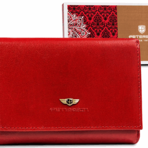 Elegancki portfel damski ze skóry naturalnej - Peterson