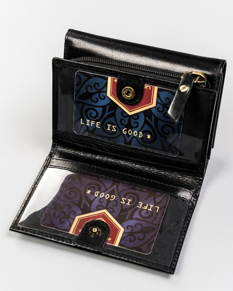 Elegancki portfel damski ze skóry naturalnej - Peterson - obrazek 2