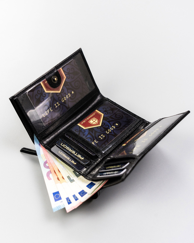 Elegancki portfel damski ze skóry naturalnej - Peterson - obrazek 8