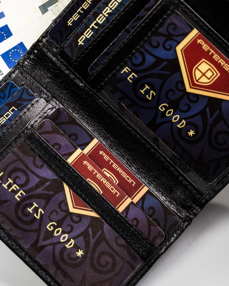 Elegancki portfel damski ze skóry naturalnej - Peterson - obrazek 11