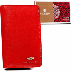 Duży, skórzany portfel damski z systemem RFID - Peterson