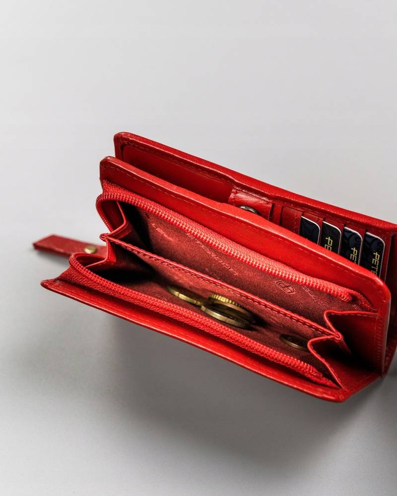 Duży, skórzany portfel damski z systemem RFID - Peterson - obrazek 8