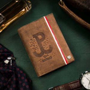 Duży, skórzany portfel męski z motywem patriotycznym - Peterson