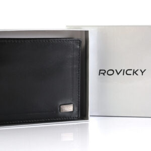 Skórzany portfel męski z ochroną kart RFID Protect - Rovicky