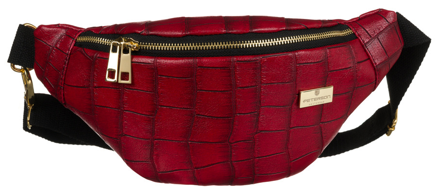 Klasyczna damska nerka biodrowa ze ekologicznej - Peterson - obrazek 2