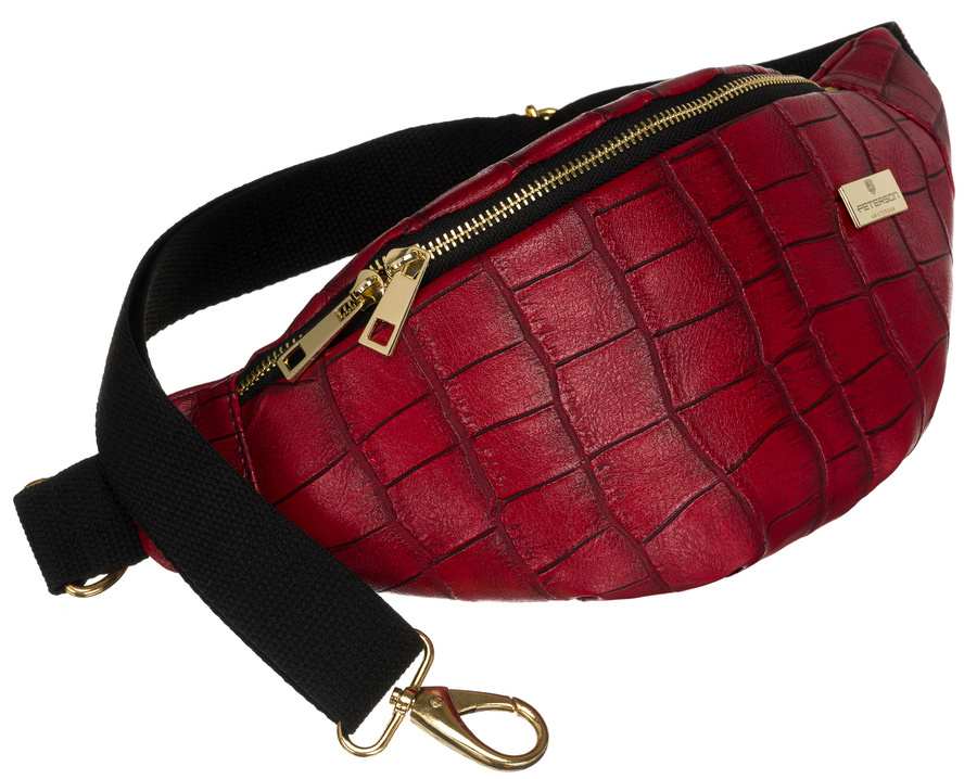 Klasyczna damska nerka biodrowa ze ekologicznej - Peterson - obrazek 3