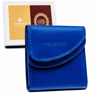 Kompaktowy, skórzany portfel damski na zatrzask - Peterson