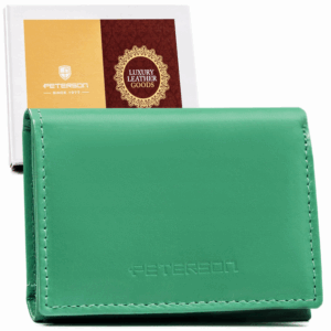 Mały, poziomy portfel damski na zatrzask - Peterson