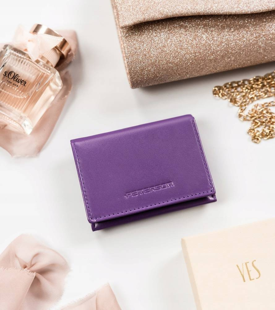 Mały, poziomy portfel damski na zatrzask - Peterson - obrazek 4