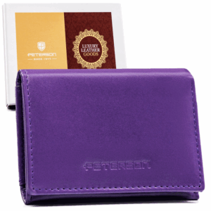 Mały, poziomy portfel damski na zatrzask - Peterson