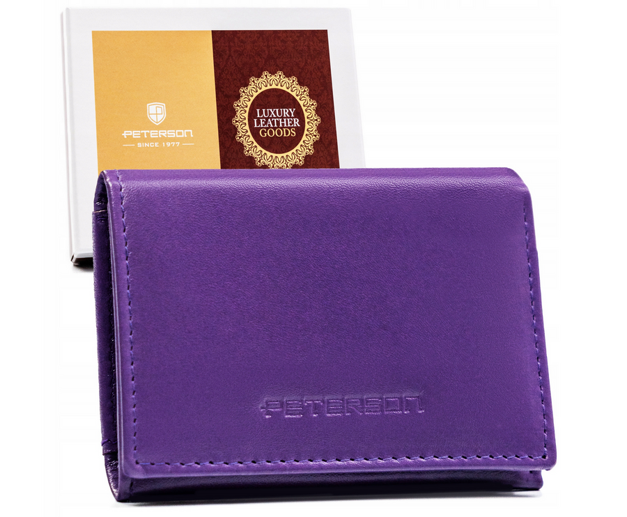 Mały, poziomy portfel damski na zatrzask - Peterson - obrazek 10