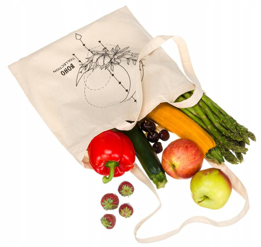 Bawełniana torba typu shopper bag - obrazek 5