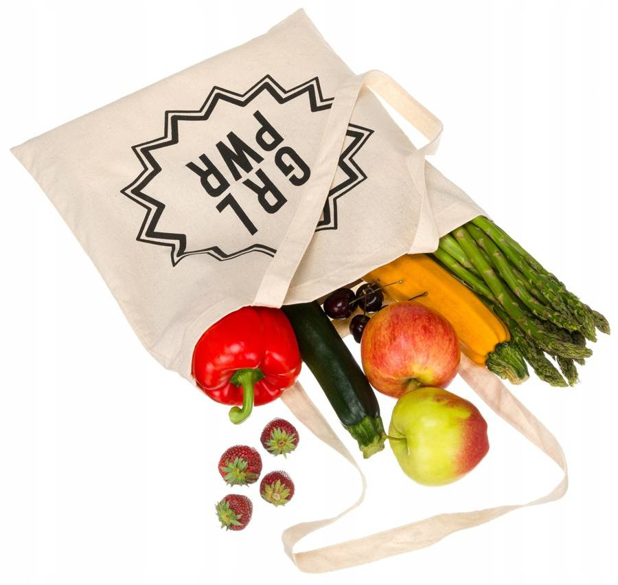 Bawełniana torba typu shopper bag - obrazek 4