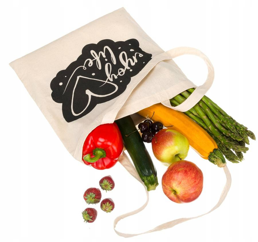 Bawełniana torba typu shopper bag - obrazek 4