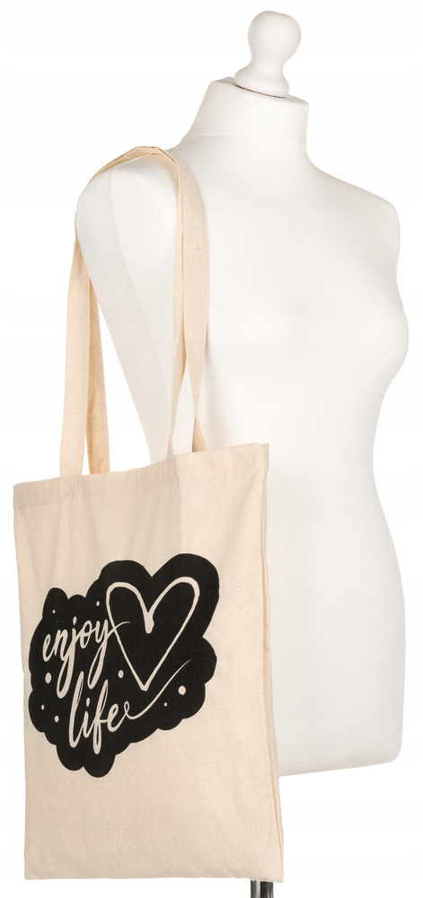 Bawełniana torba typu shopper bag - obrazek 6