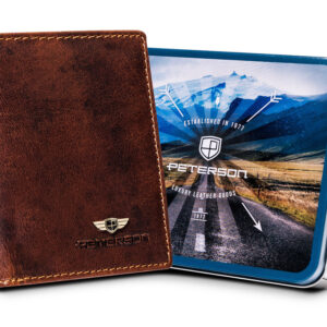 Cienki portfel męski na karty - Peterson