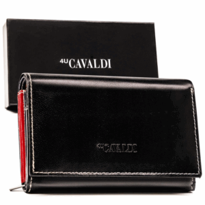 Duży portfel damski ze skóry naturalnej - 4U Cavaldi