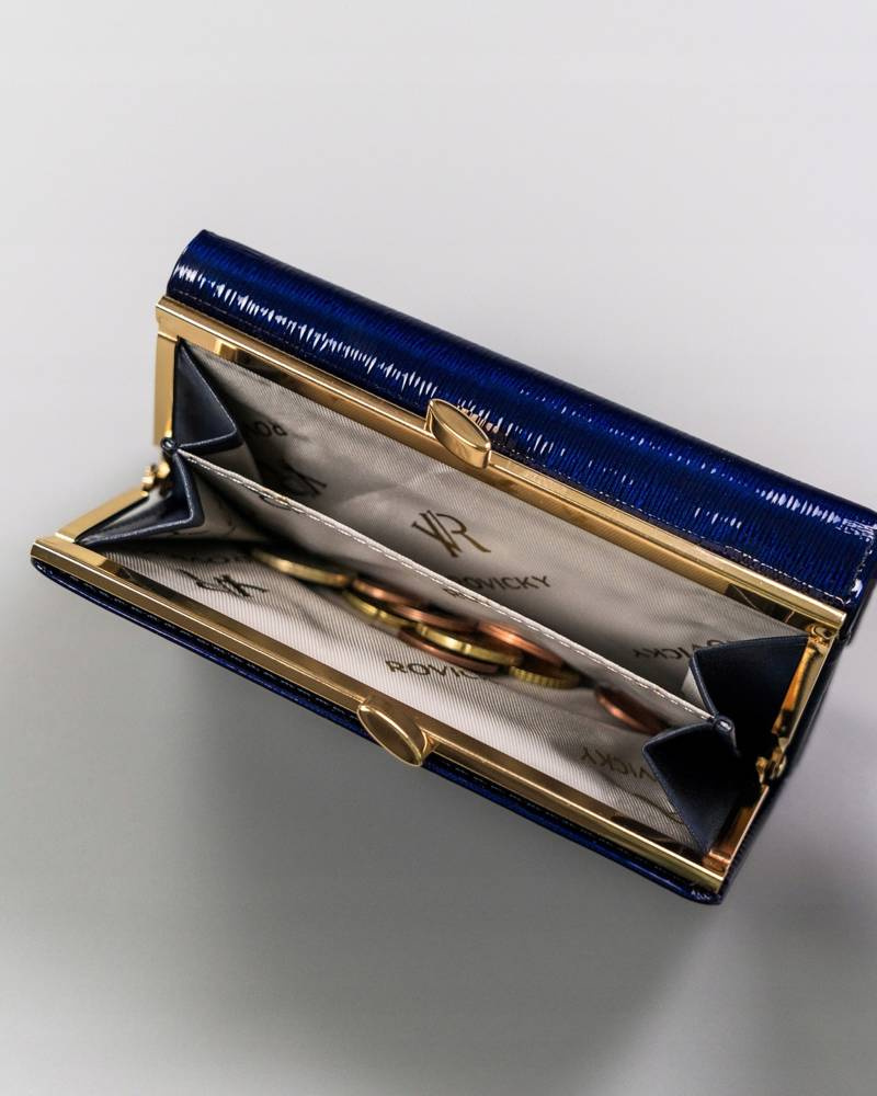 Skórzany portfel damski na bigiel i zatrzask - Rovicky - obrazek 8