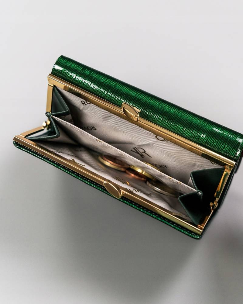 Skórzany portfel damski na bigiel i zatrzask - Rovicky - obrazek 8