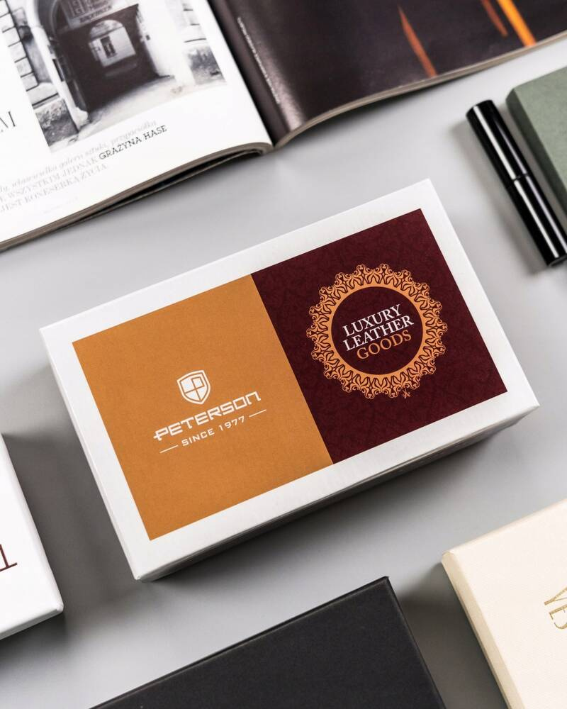 Damski, średni portfel ze skóry naturalnej - Peterson - obrazek 11