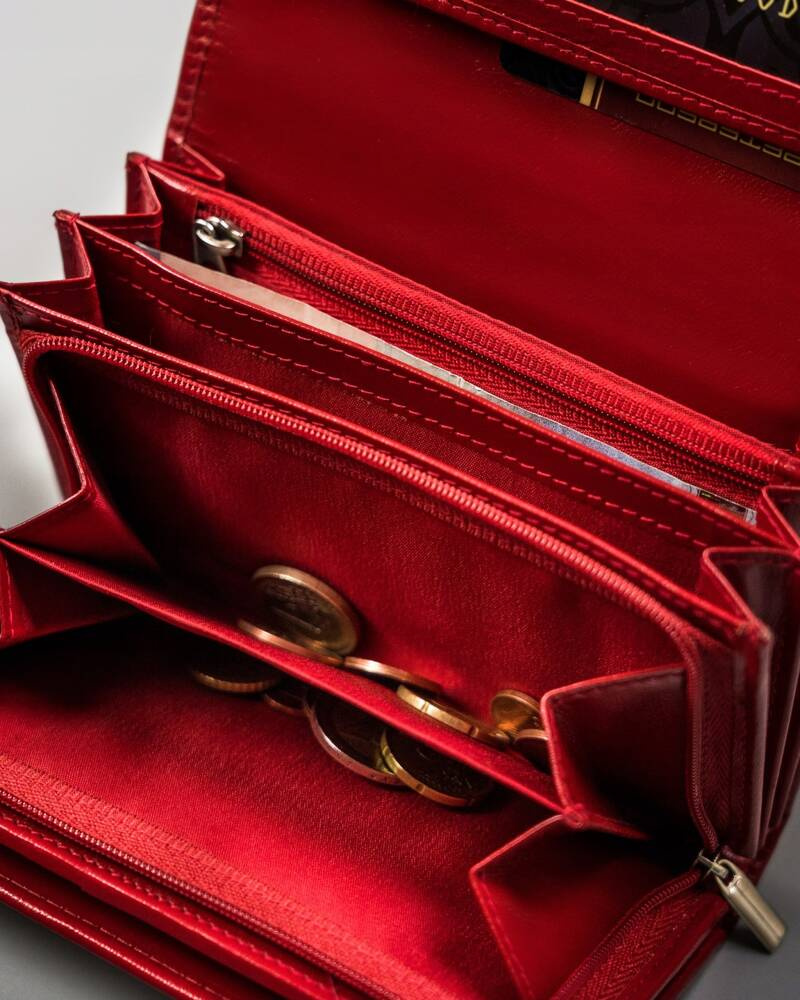 Damski, średni portfel ze skóry naturalnej - Peterson - obrazek 10