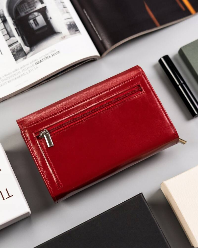 Damski, średni portfel ze skóry naturalnej - Peterson - obrazek 4