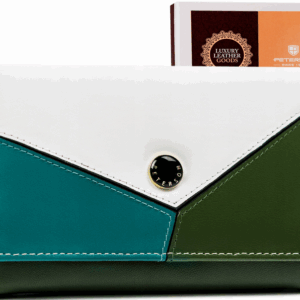 Damski, średni portfel ze skóry naturalnej - Peterson