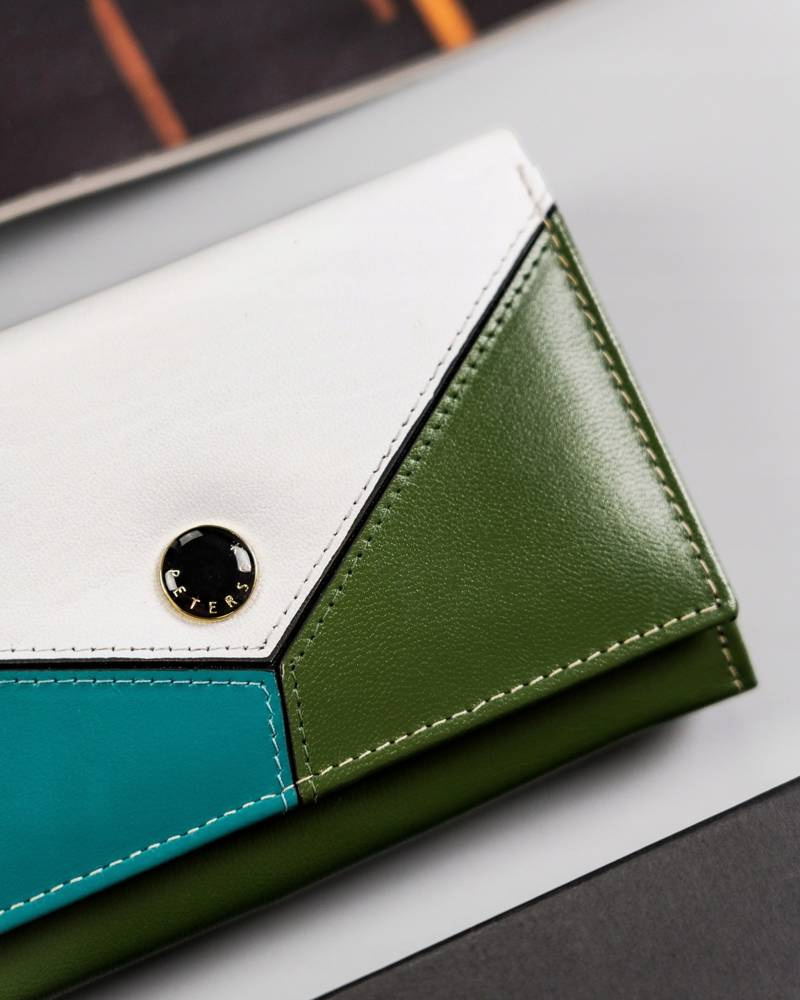 Damski, średni portfel ze skóry naturalnej - Peterson - obrazek 3