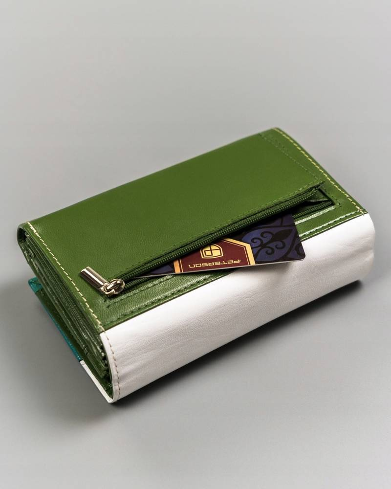 Damski, średni portfel ze skóry naturalnej - Peterson - obrazek 5