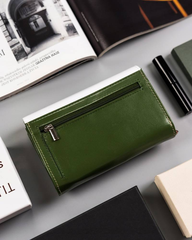 Damski, średni portfel ze skóry naturalnej - Peterson - obrazek 4