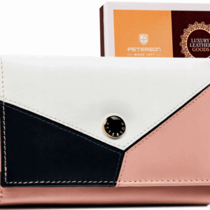 Damski, średni portfel ze skóry naturalnej - Peterson