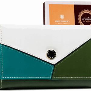 Średnich rozmiarów portfel damski ze skóry naturalnej - Peterson