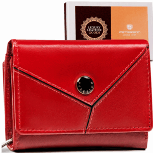 Średni portfel damski ze skóry naturalnej - Peterson